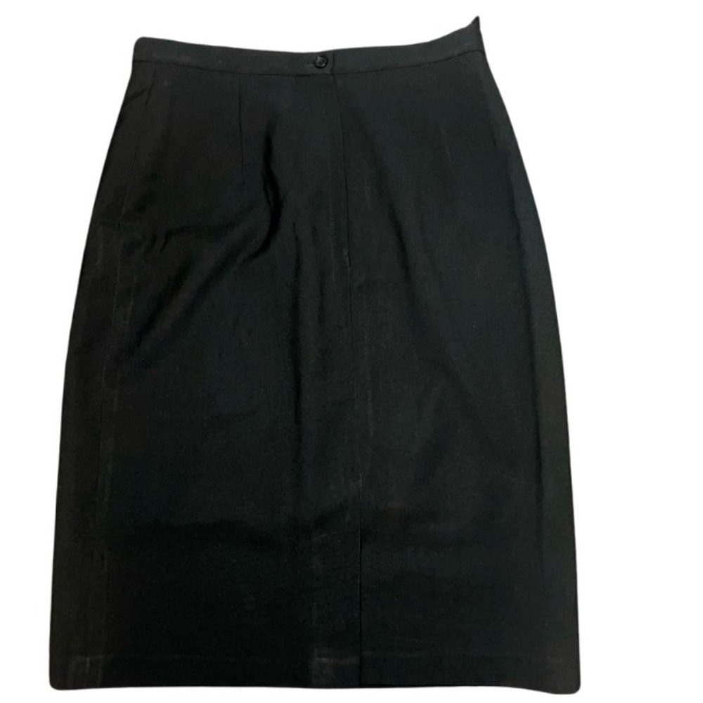 Etam Black Midi Skirt, Size 14, Polyester, Viscose, Great Condition